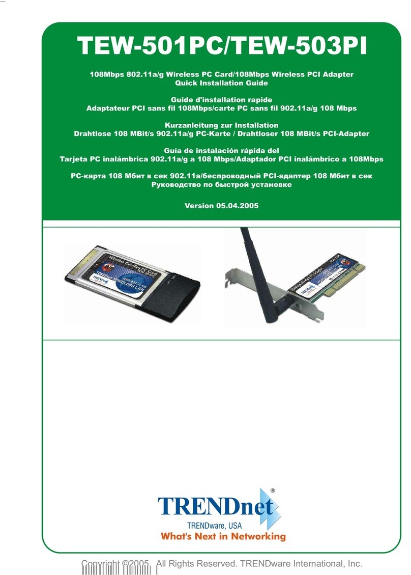 TRENDnet TEW-503PI User manual