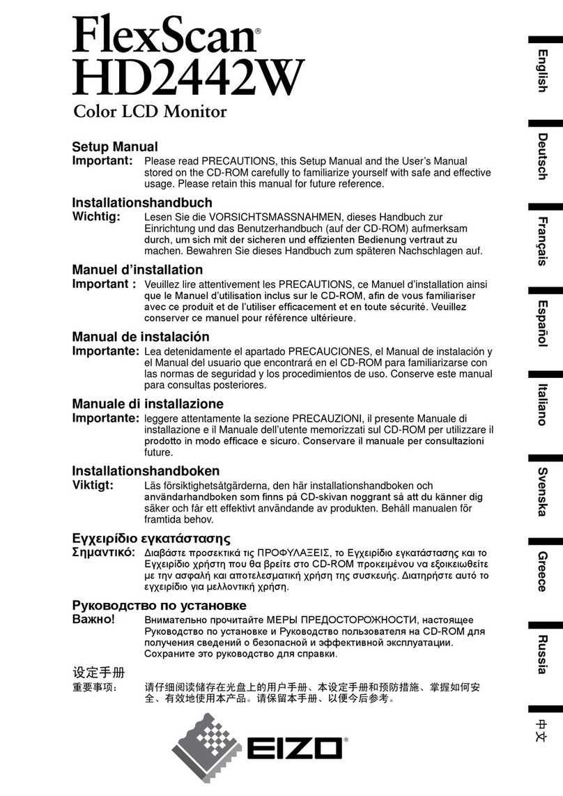 Eizo FlexScan HD2442W User guide