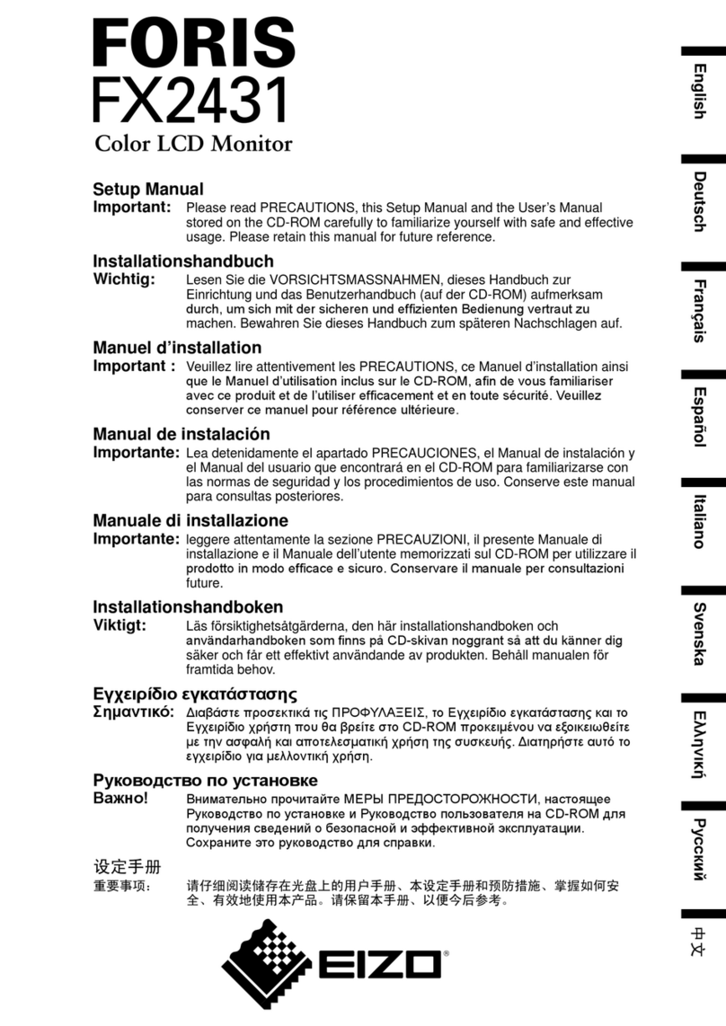 Eizo Foris FX2431 User guide Eizo Foris FX2431 User guide