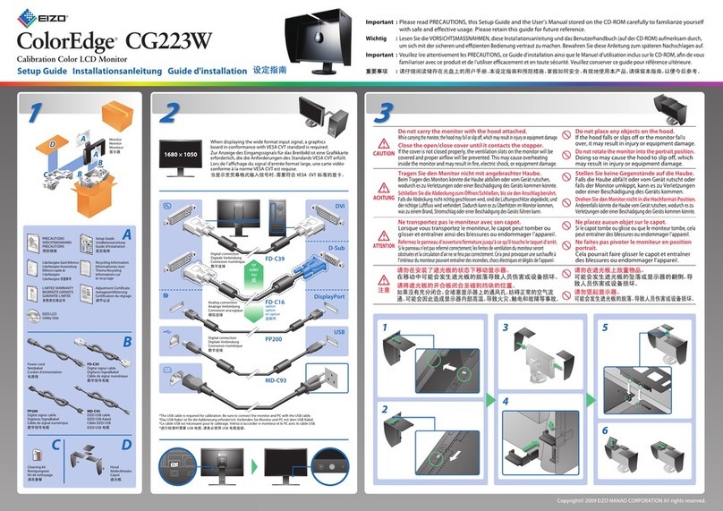 Eizo ColorEdge CG223W User manual