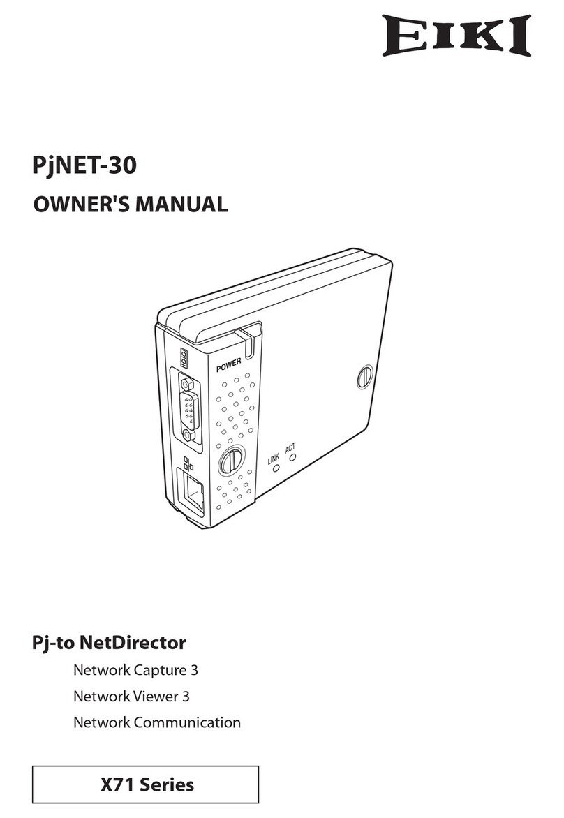 Eiki LC-X71 owner's manual