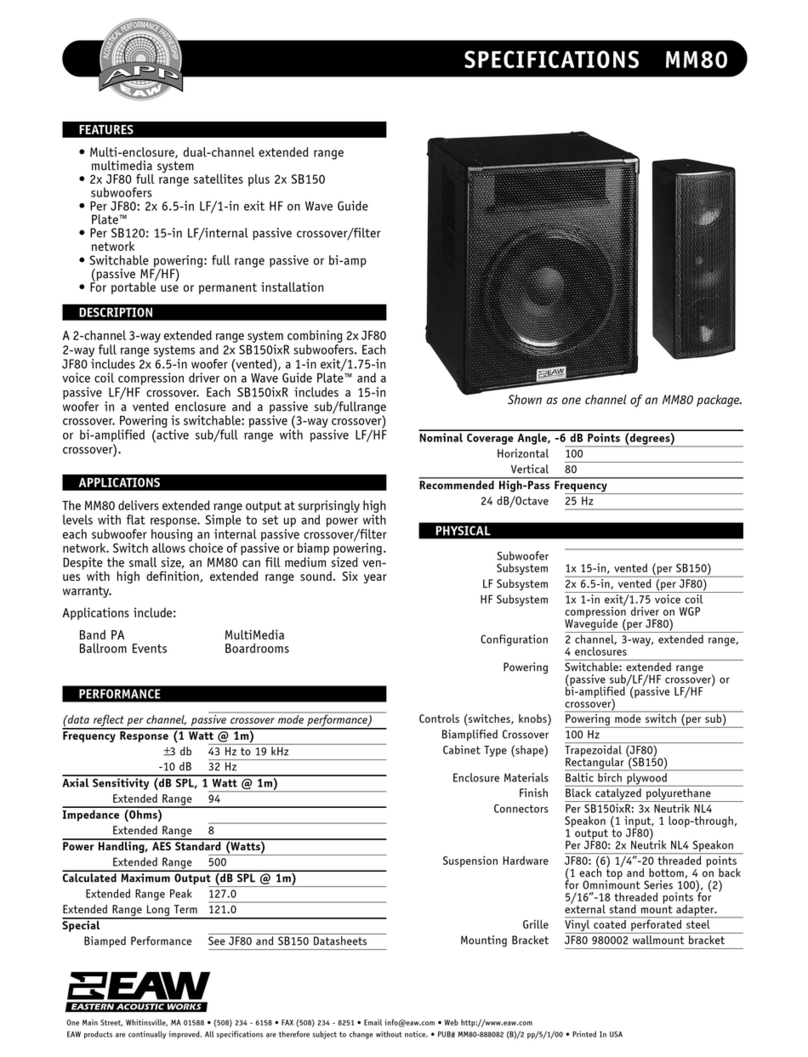 EAW MM80 User manual