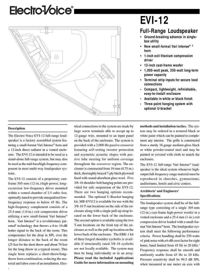 Electro-Voice EVI-12 datasheet