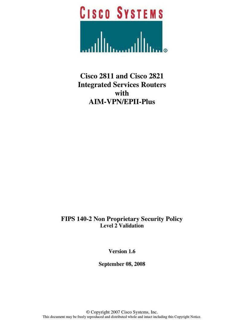 Cisco 2811 - Voice Security Bundle Router Instruction Manual