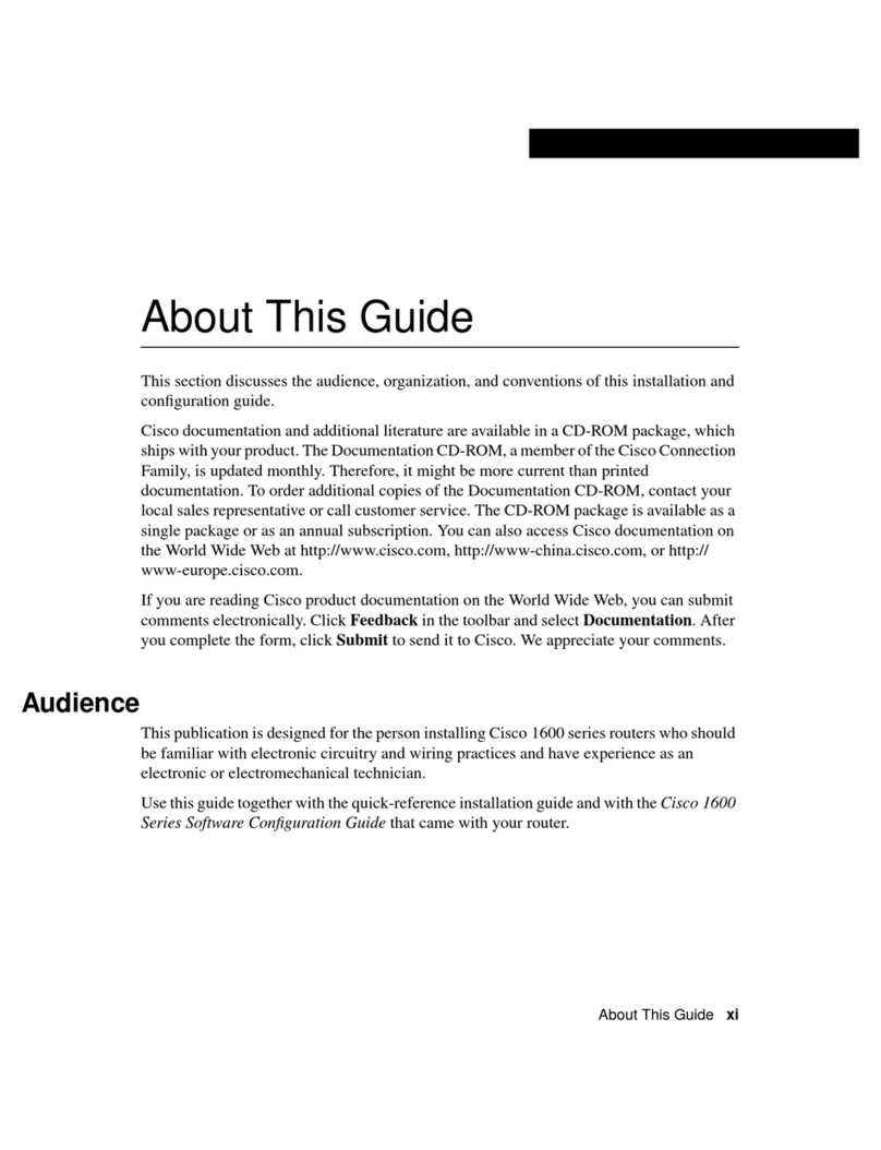 Cisco 1603R User manual