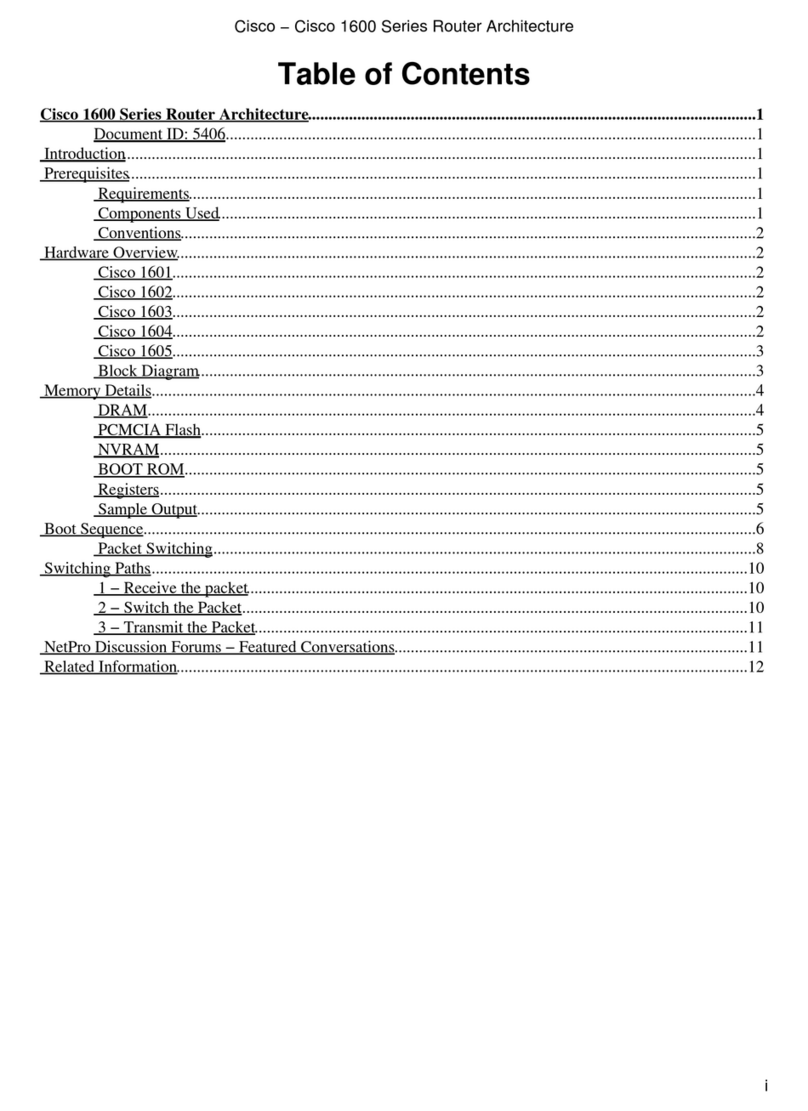 Cisco 1601-R User manual