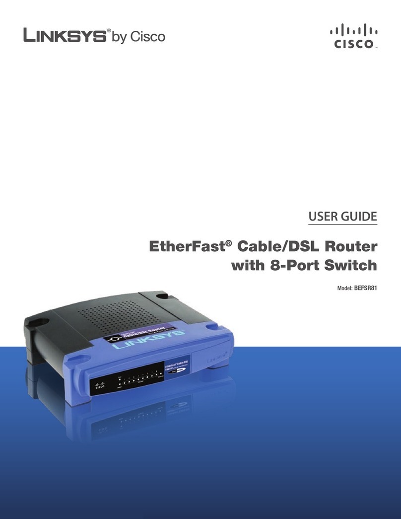 Linksys BEFSR81 - EtherFast Cable/DSL Router User manual