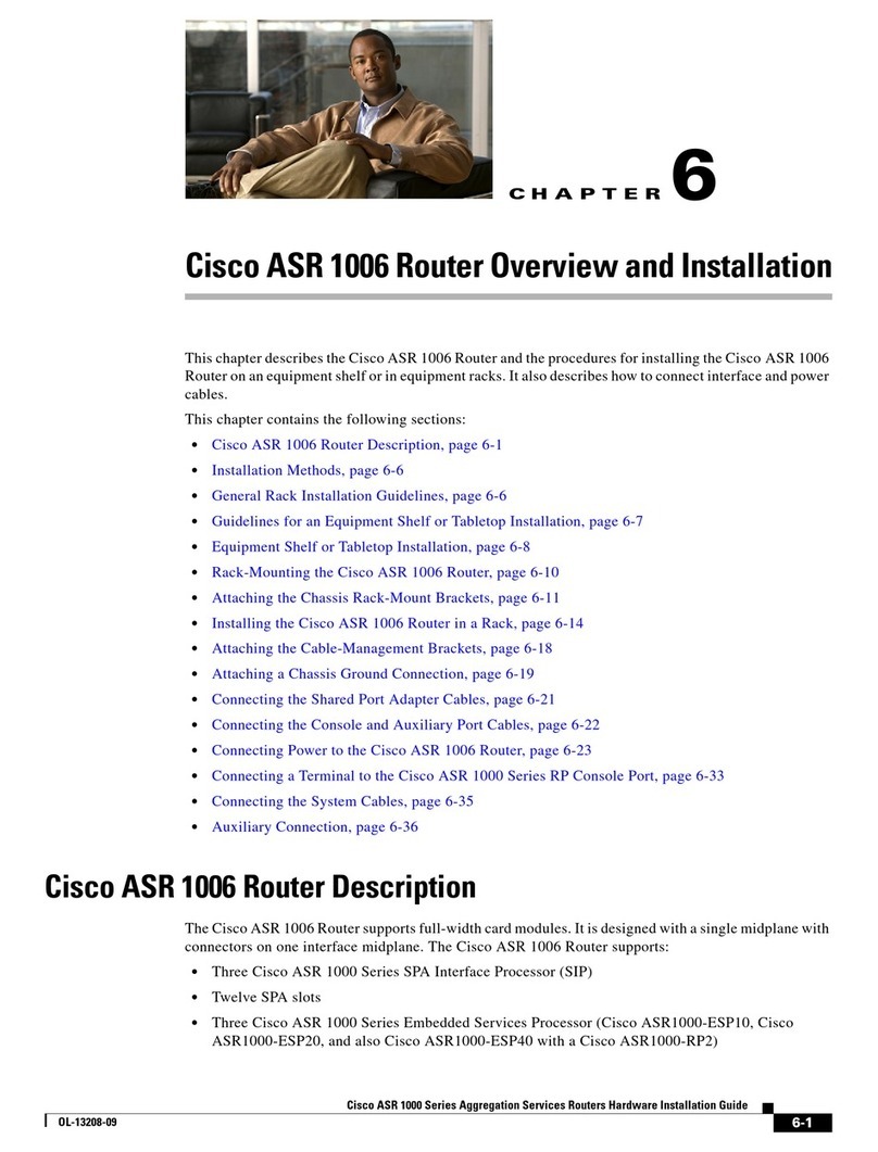 Cisco ASR1006-10G-SEC/K9 - ASR 1006 VPN+FW Bundle... User manual Cisco ASR1006-10G-SEC/K9 - ASR 1006 VPN+FW Bundle... User manual