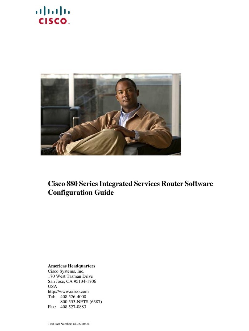 Cisco 887V - Integrated Services Router User manual Cisco 887V - Integrated Services Router User manual