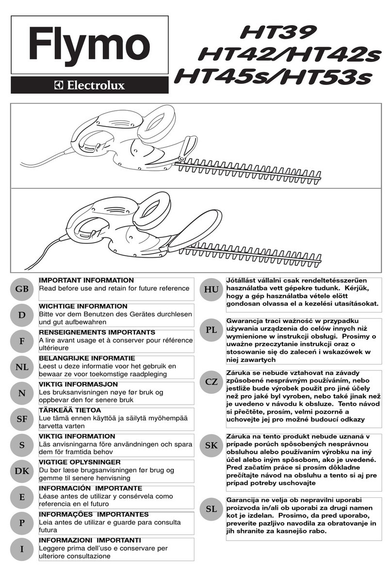 Flymo HT53 User manual