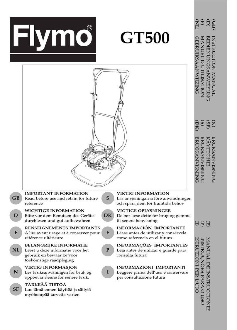 Flymo GT500 WHEELS instruction manual