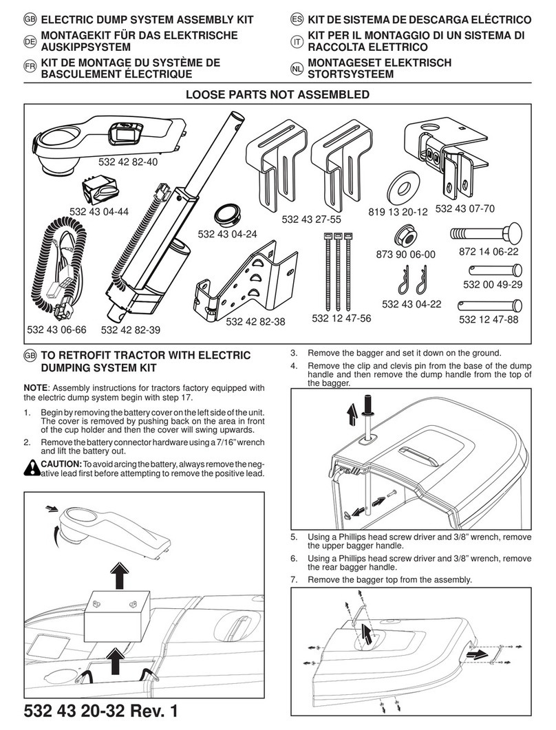 Flymo ELECTRIC DUMP SYSTEM manual
