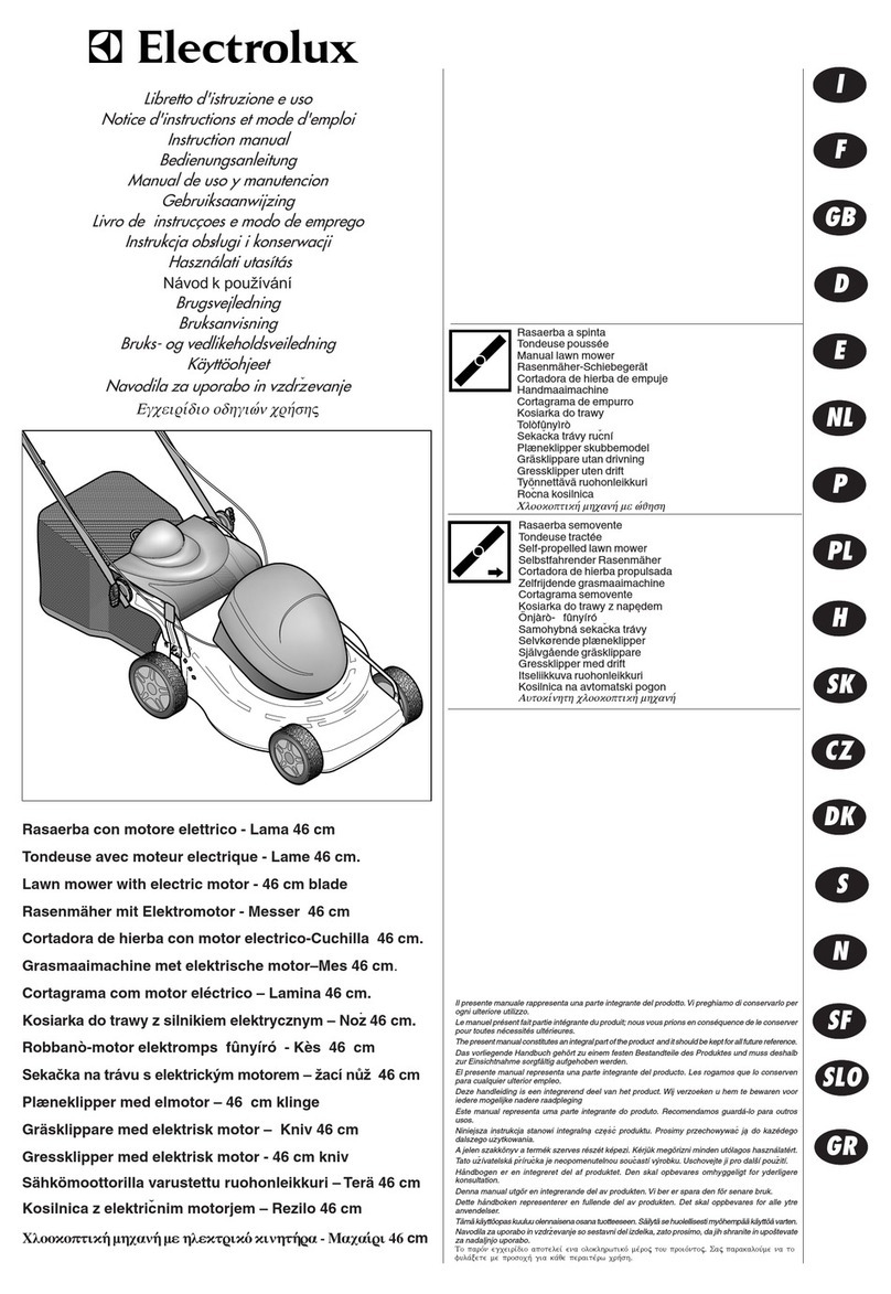 Electrolux RE460 instruction manual