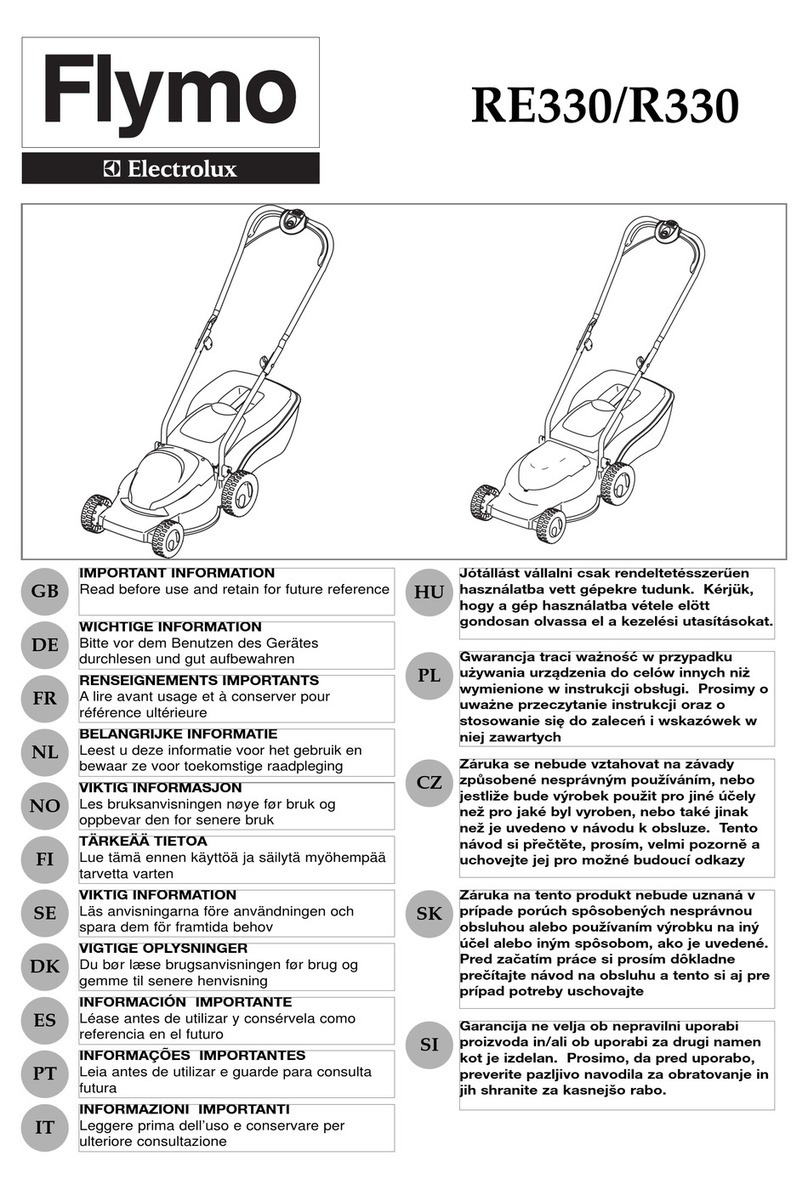 Flymo RE 330 User manual