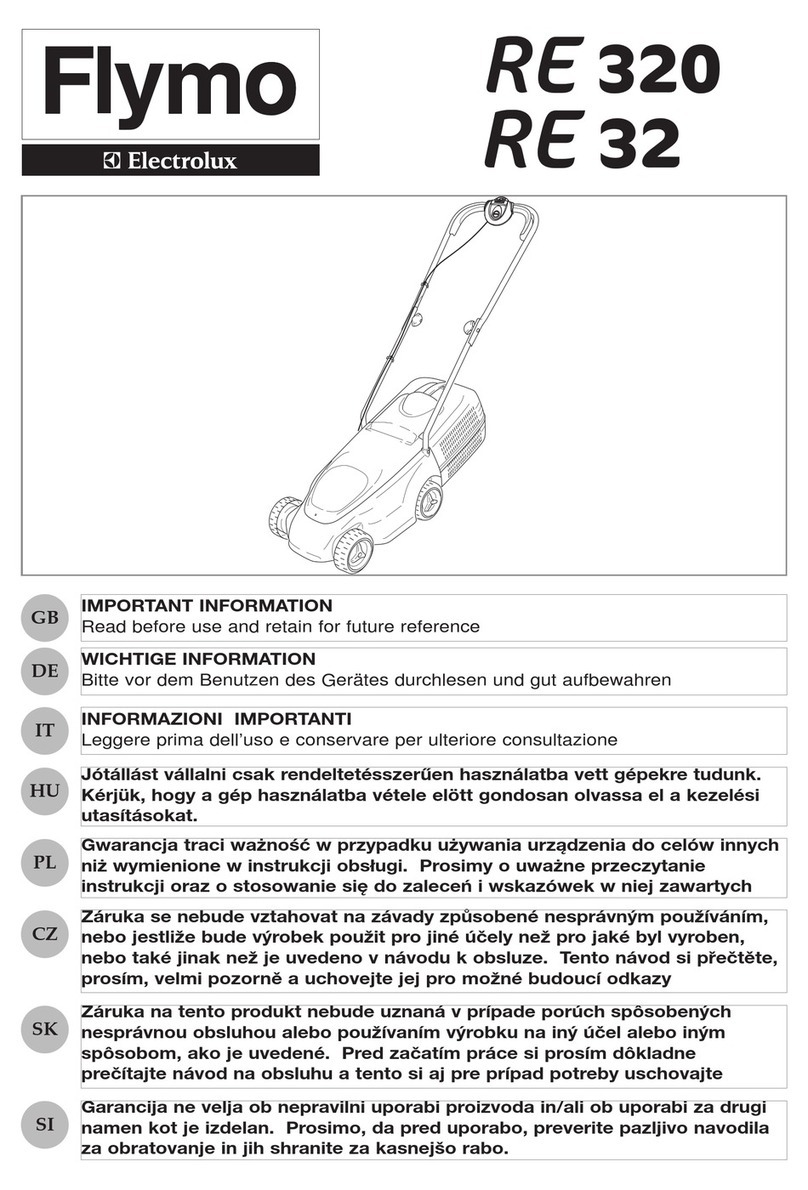 Flymo RE 32 instruction manual