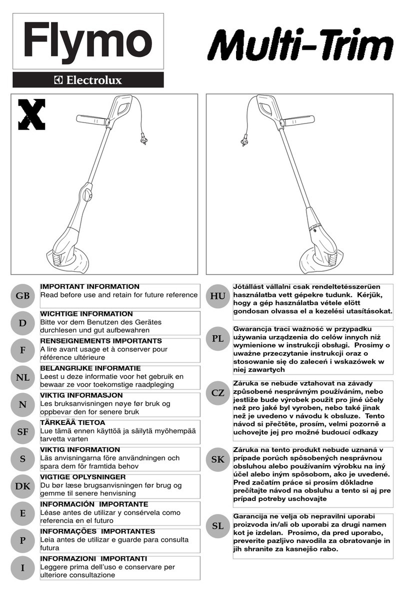 Flymo MULTITRIM 200 Operating manual