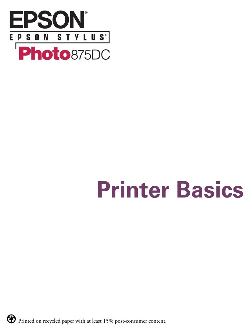 Epson 875DC - Stylus Photo Color Inkjet Printer Installation guide