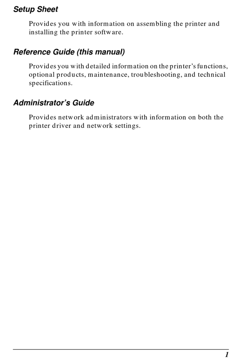 Epson AcuLaser C1900 User manual