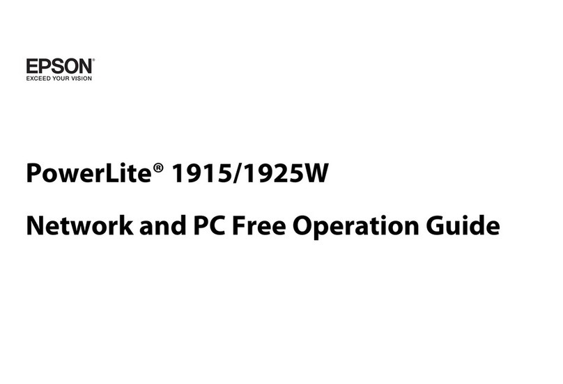 Epson PowerLite 1915 Installation and maintenance instructions