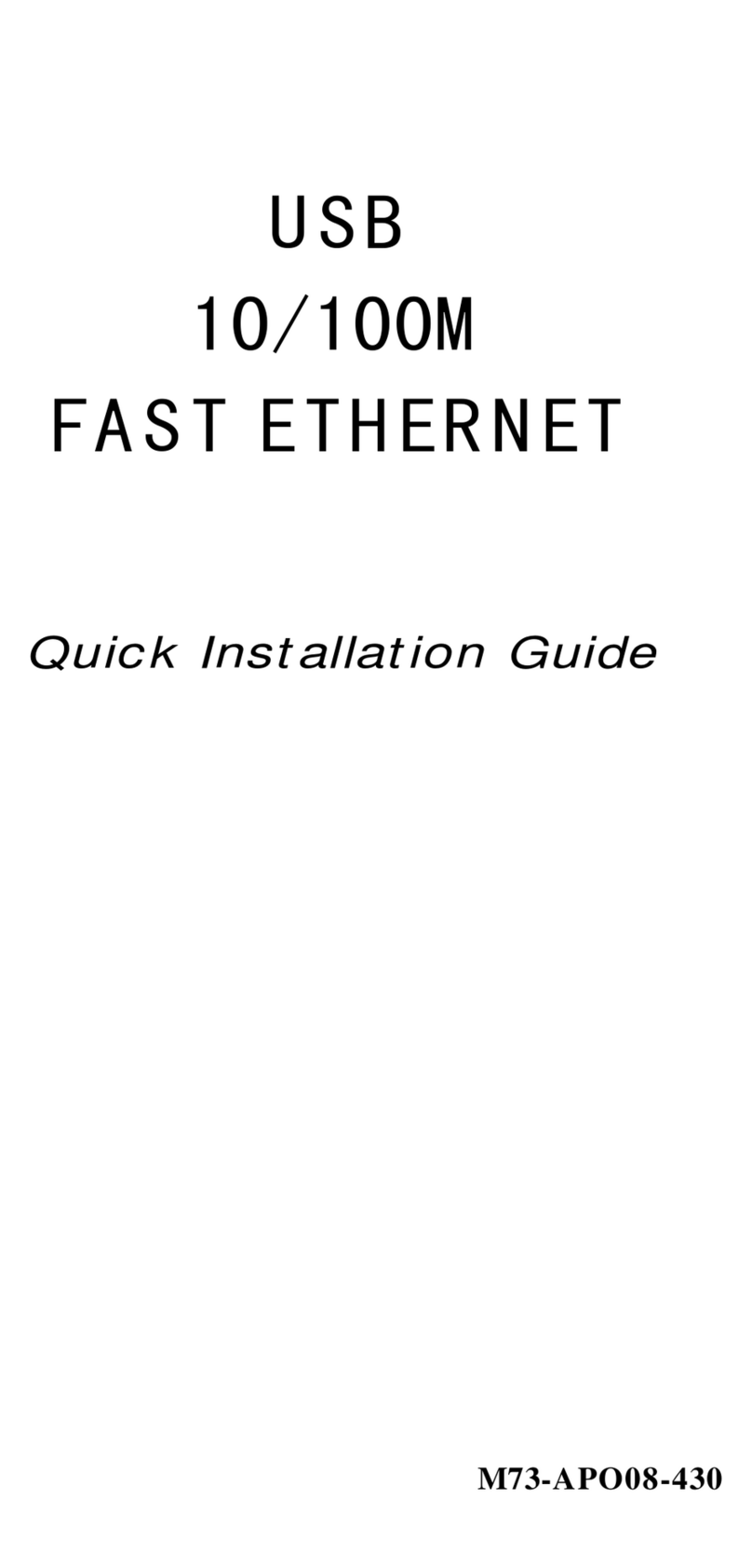 TRENDnet TU-ET100plus User manual