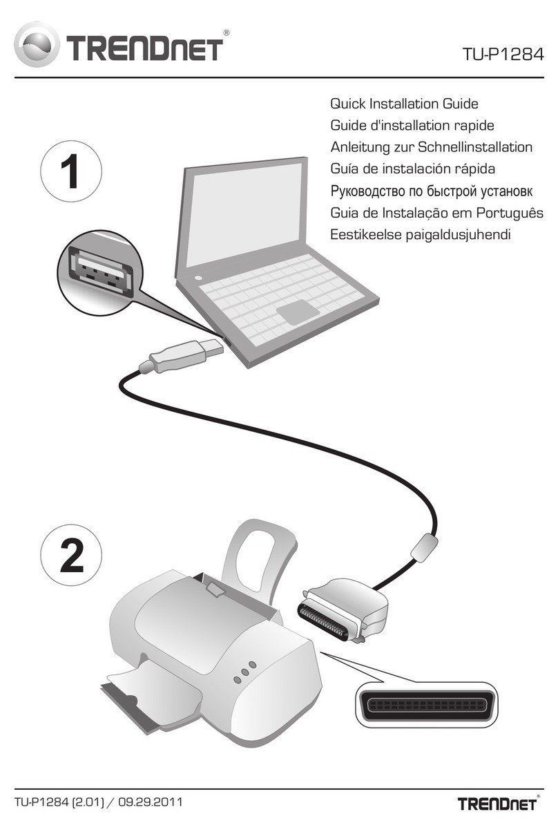 TRENDnet TU-P1284 User manual TRENDnet TU-P1284 User manual