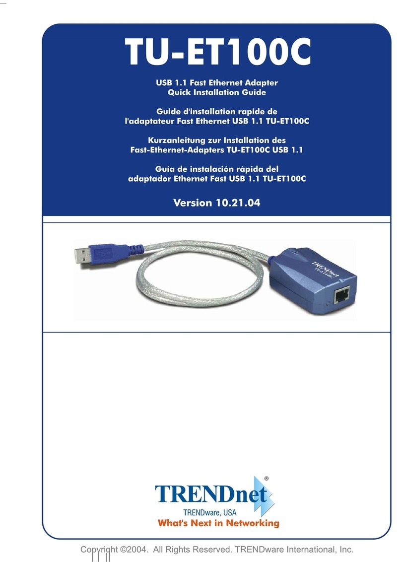 TRENDnet TU-ET100C - User manual