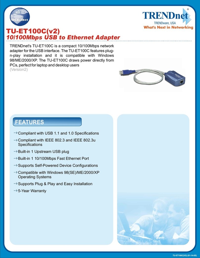 TRENDnet TU-ET100C - datasheet