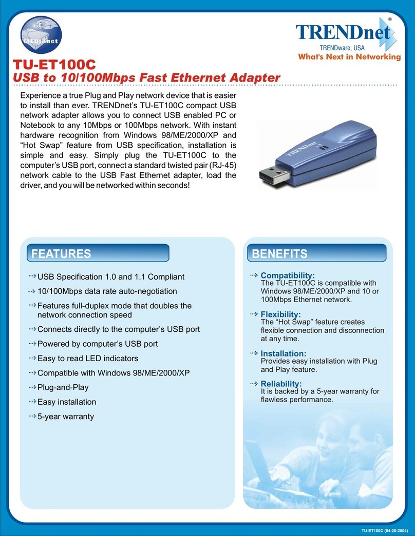 TRENDnet TU-ET100C - User manual