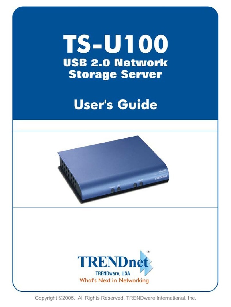 TRENDnet TS-U100 - NAS Server - USB user guide