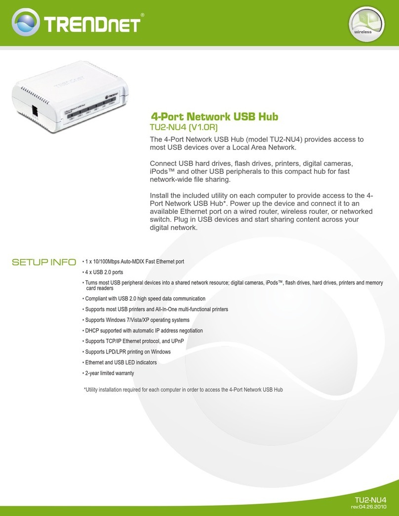 TRENDnet TU2-NU4 User manual