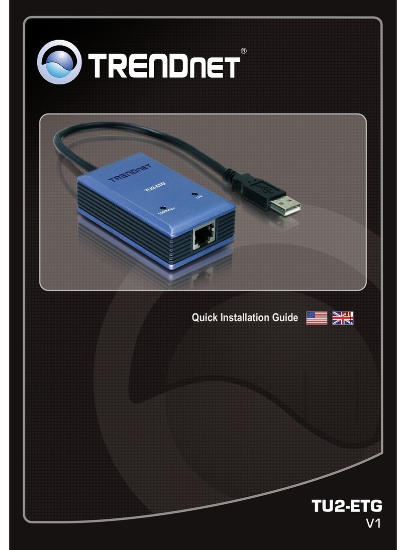 TRENDnet TU2-ETG User manual
