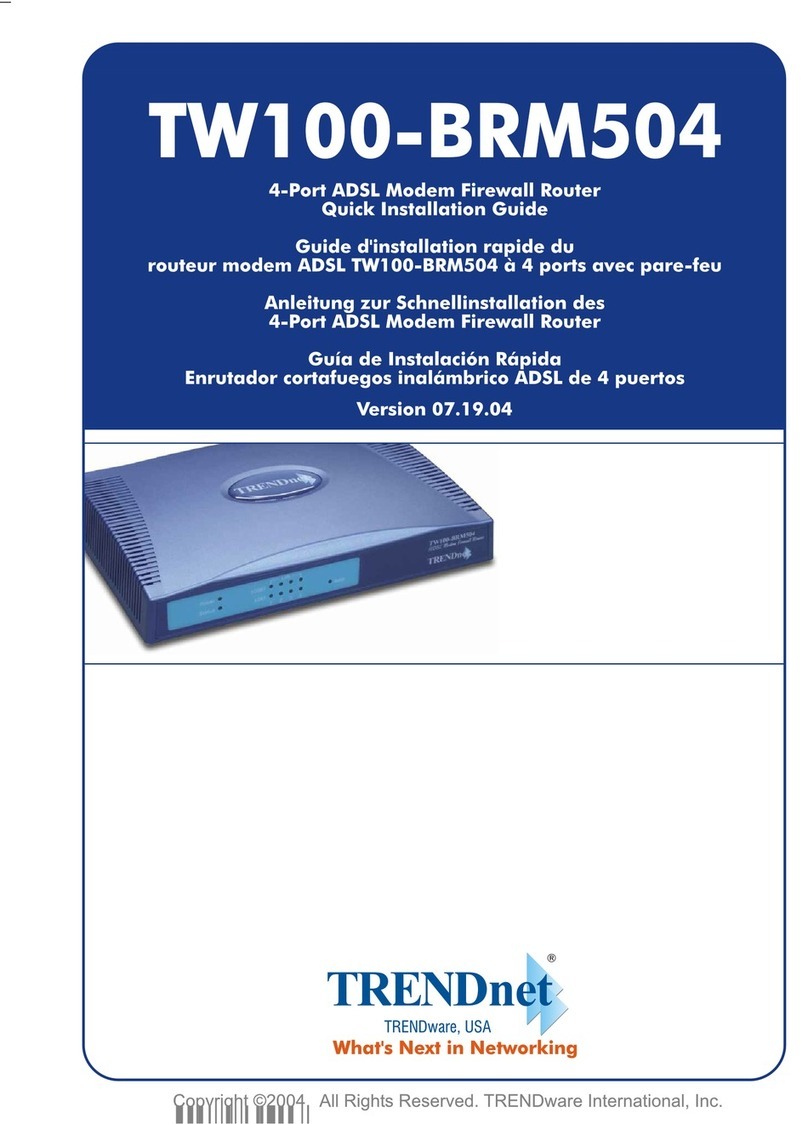 TRENDnet TW100-BRM504 User manual