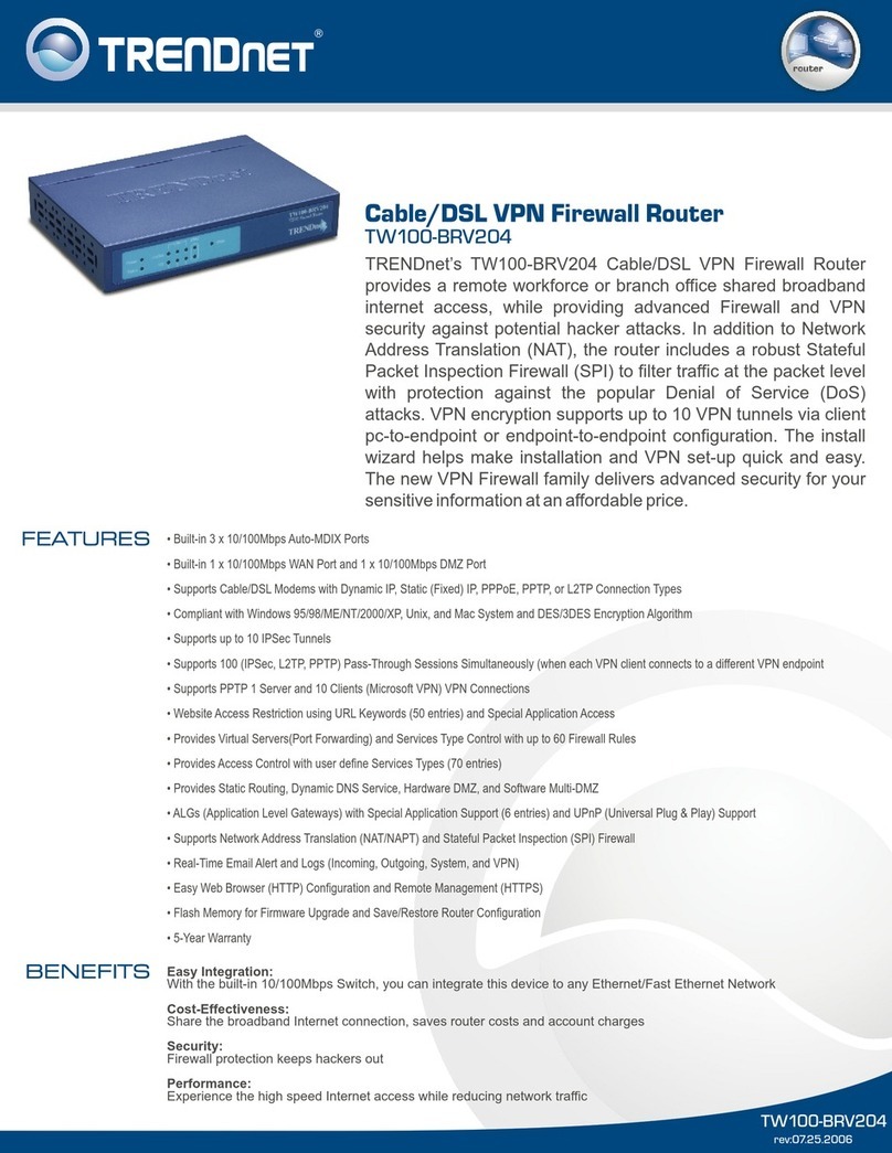 TRENDnet TW100-BRV204 SHEETS datasheet TRENDnet TW100-BRV204 SHEETS datasheet