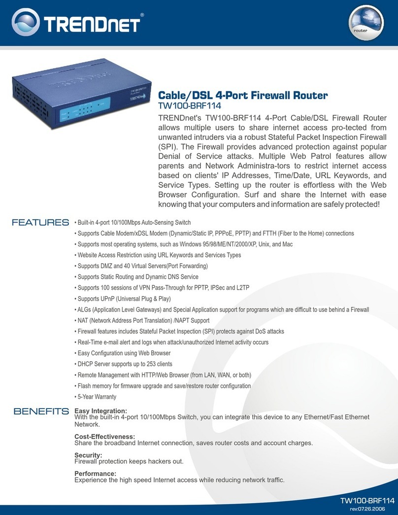 TRENDnet TW100-BRF114 User manual