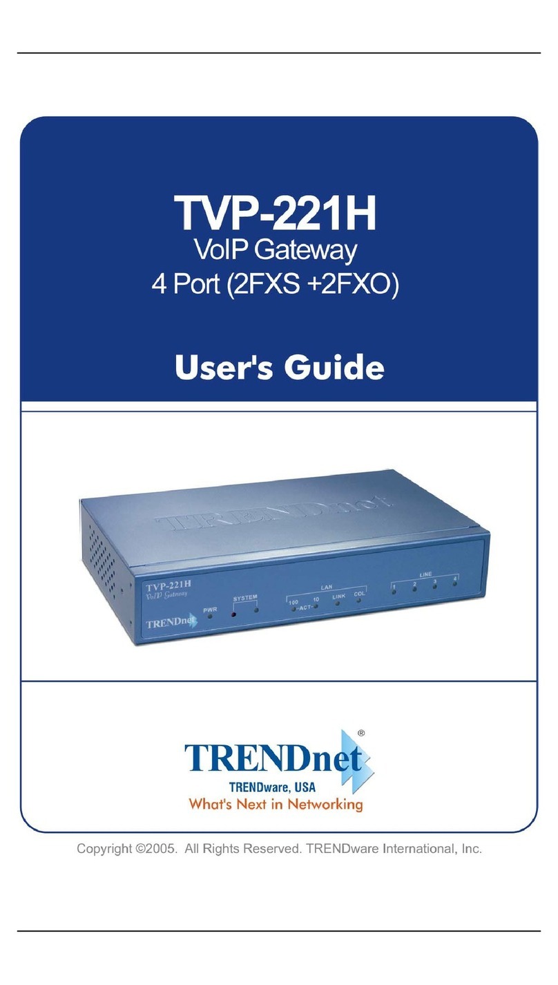 TRENDnet TVP-221H User manual