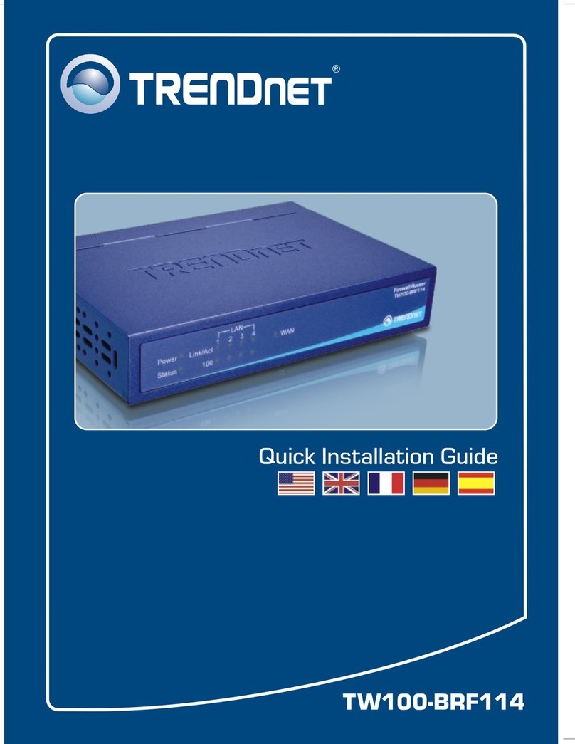 TRENDnet TW100-BRF114 Quick installation guide