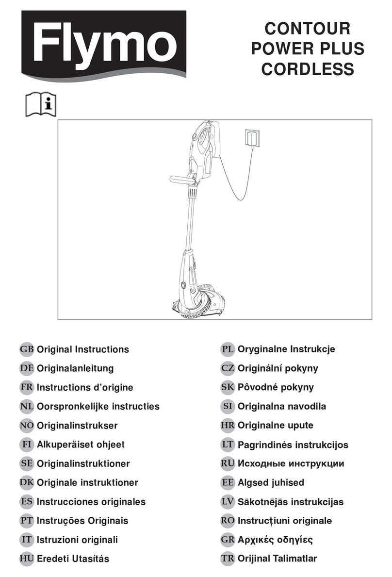 Flymo CONTOUR POWERPLUS CORDLESS manual