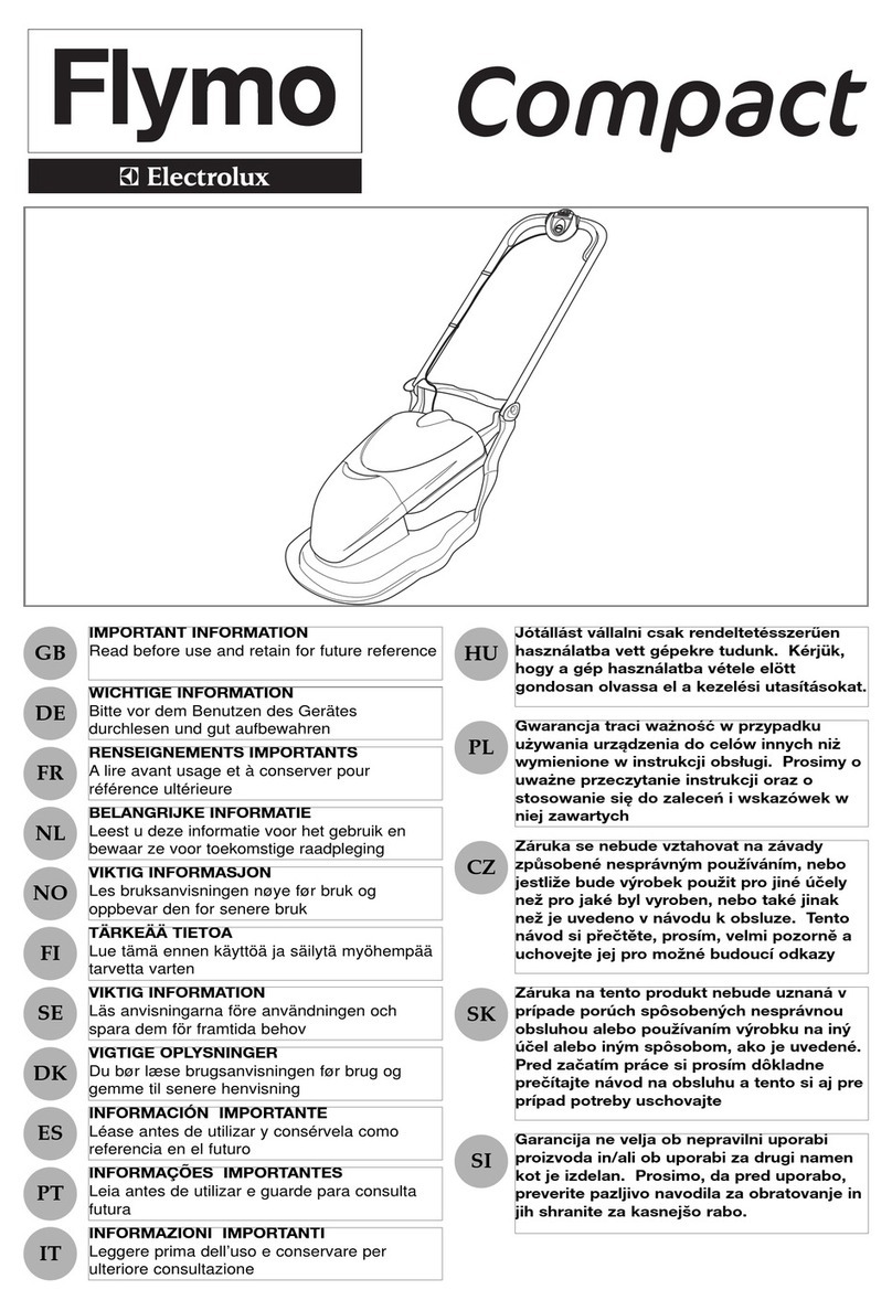 Flymo HOVER COMPACT 300 User manual