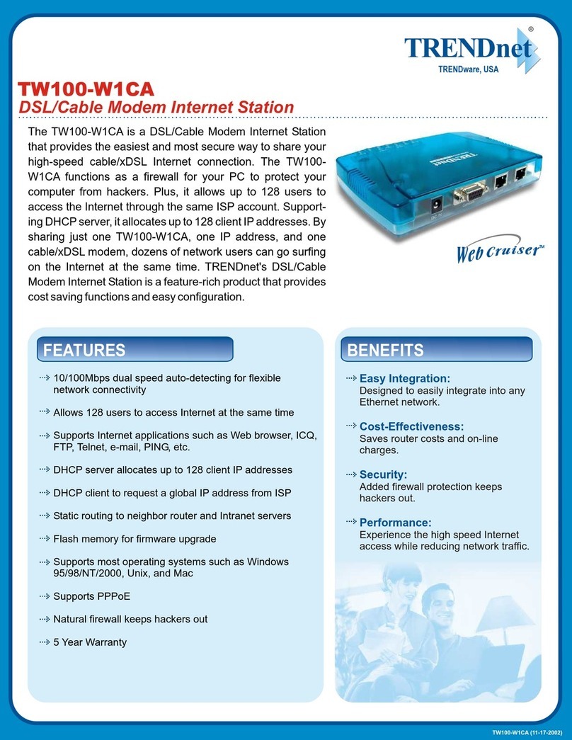 TRENDnet TW100-W1CA Specifications