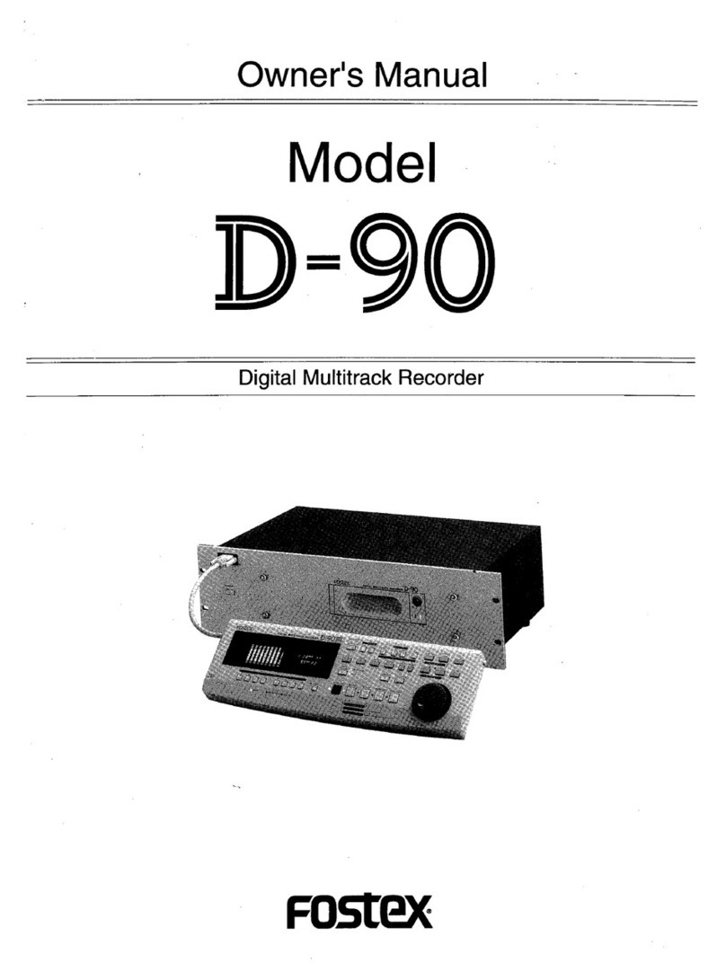 Fostex D-90 User manual
