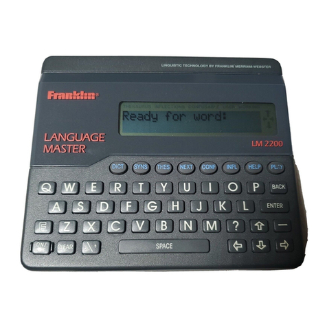 Franklin LM-2200 User manual