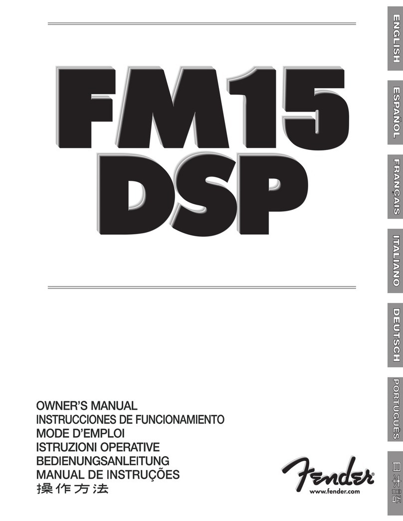 Fender FM15DSP User manual