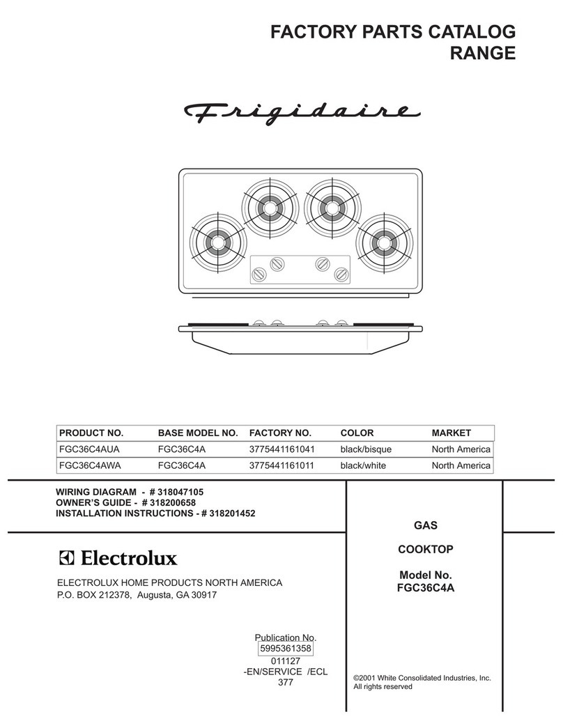 Frigidaire FGC36C4A Factory parts catalog