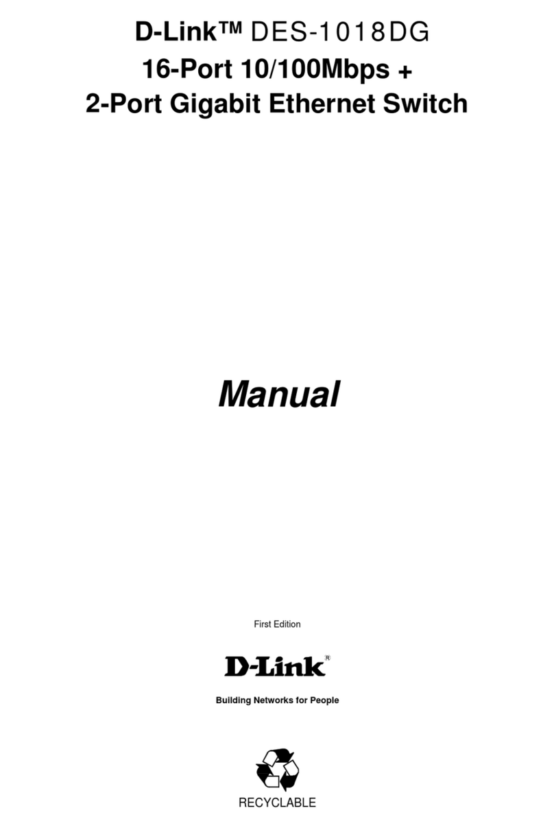 D-Link DES-1018DG User manual D-Link DES-1018DG User manual