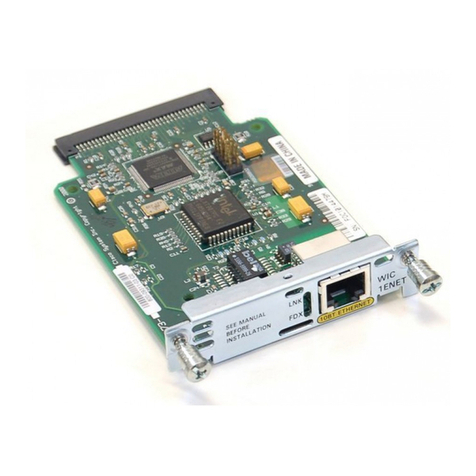 Cisco WIC-1ENET - 1700 Access Routers 1port10bt Enet Wan... User manual