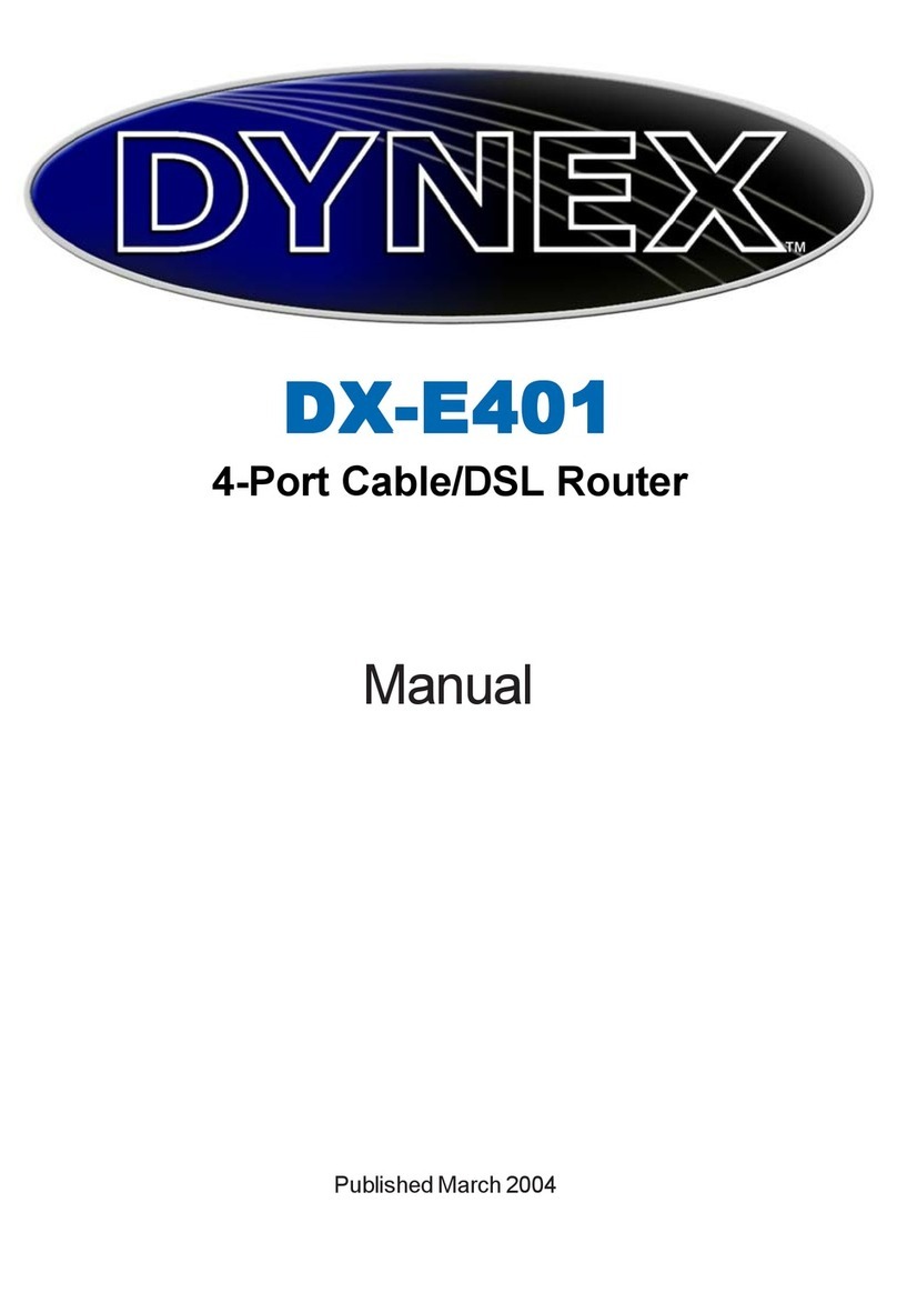 Dynex DX-E401 - EN Broadband Router user manual Dynex DX-E401 - EN Broadband Router user manual