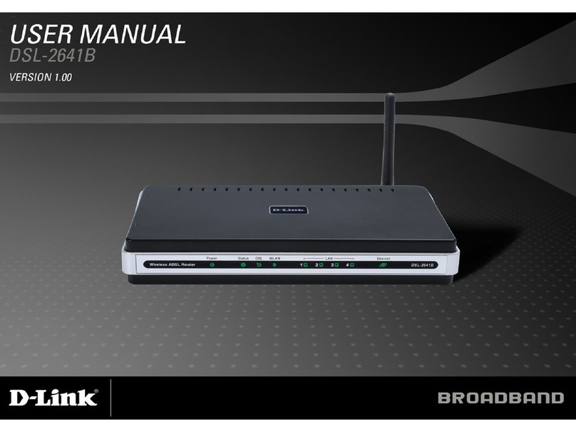 D-Link DSL-2641B - Wireless G Router User manual D-Link DSL-2641B - Wireless G Router User manual