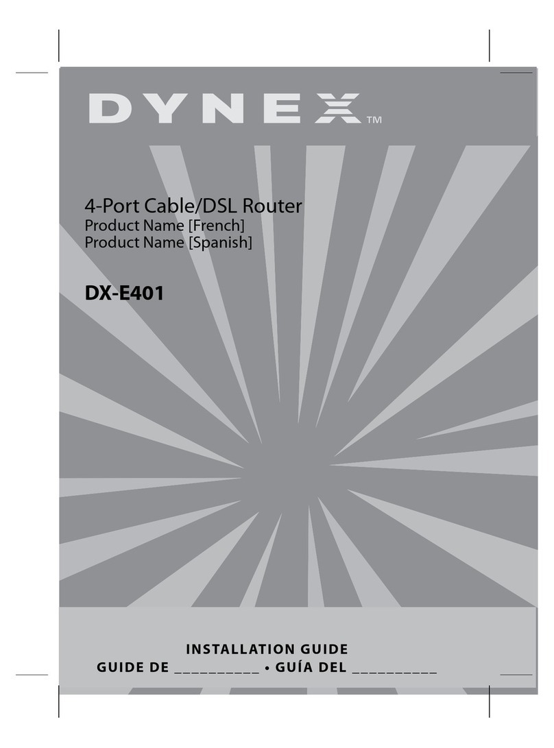 Dynex DX-E401 - EN Broadband Router installation guide