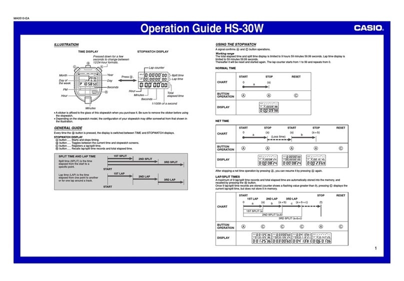 Casio HS-30W User manual Casio HS-30W User manual