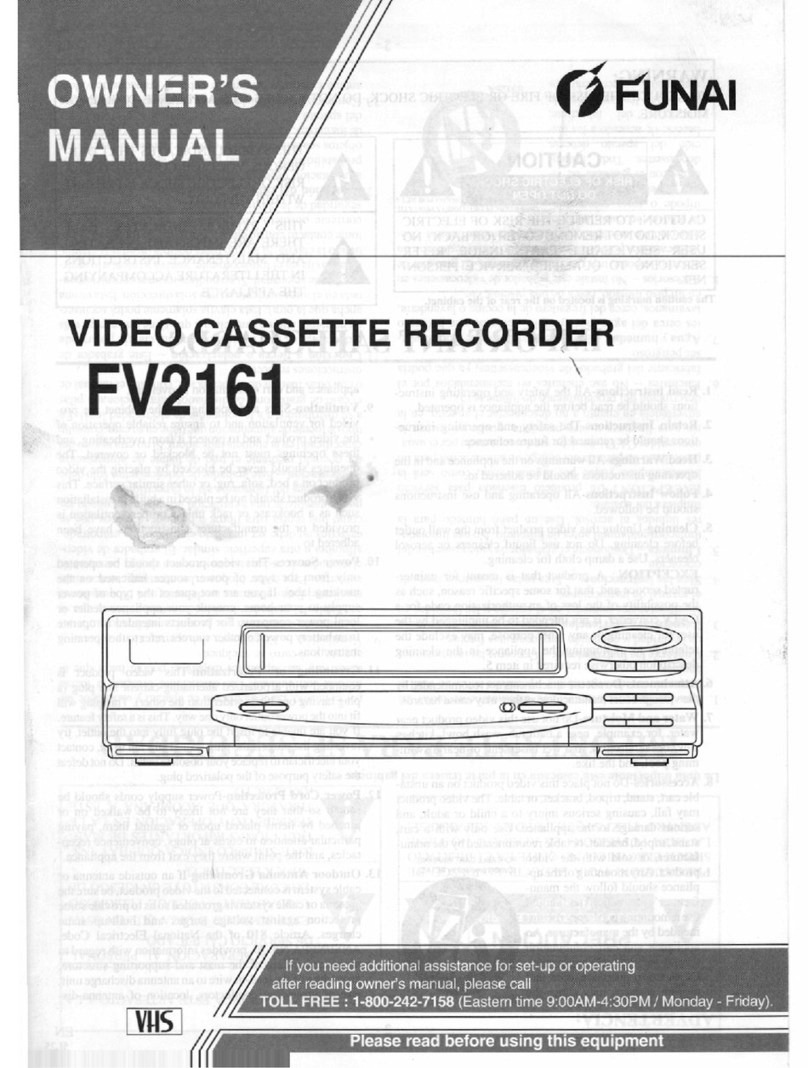 FUNAI FV2161 User manual